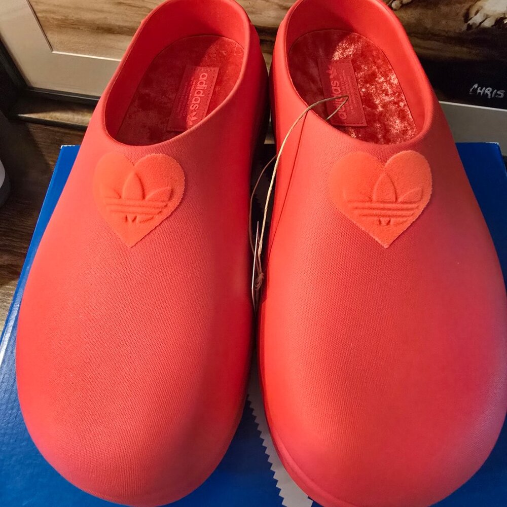 Adidas Adifom Stan Smith Mule Womens Sz 10 Valentines Day Platform Shoes JH7280 - Picture 6 of 13